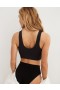  Sutiene Scooplette Aerie Superchill din bumbac fără sudură, negru