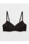  Sutiene cu dantelă pentru gene Aerie Show Off Plunge Push Up Negru