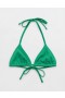  Top de bikini Aerie Crinkle String Triunghi Verde