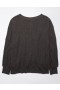  Hanorac oversized Big Hug Waffle Aerie cu decolteu în V Negru