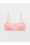  Top de bikini drept cu ochiuri Aerie, roz