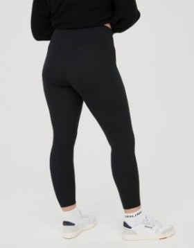Aerie OFFLINE By Real Me XTRA Hold Up! Jambiere Scallop Negru