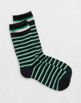  Sosete Aerie Real Soft® Crew Black Green