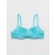  Top de bikini cu sârmă Aerie Crinkle, ușor căptușit, albastru