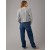  Pulover cropped din tricot cu cablu Aerie, gri