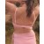  Top de bikini Aerie Crinkle Lace Up, roz