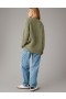  Aerie Whoa So Cozy Waflový pulóver Olive Green