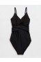 Aerie Wrap One Piece Swimsuits Black
