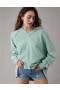  Aerie Big Hug Oversized Hoodie Green