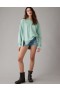  Aerie Big Hug Oversized Hoodie Green