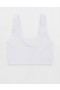  Aerie Superchill Cotton Seamless Scooplette Bras White