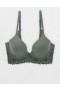  Podprsenka Aerie Sunnie Full Coverage Ľahko podšitá Bloom Lace Trim Bras Royal Blue