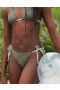  Aerie Eyelet Cheekiest Bikiny Bottoms Olive Green