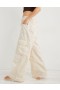  Aerie High Waisted Go-For-Itgy Cargo Nohavice biele