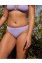  Aerie Shine Crinkle Full Covere Bikiny Bottoms Purple Wash
