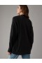  Aerie Pointelle-Knit Cardigan Black