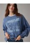  Aerie Oversized mikiny Beatles Graphic Blue