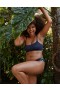  Aerie Superchill Seamless Scooplette Bras Navy