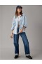  Svetlomodré pletené mikiny Aerie Oversized pletené na gombíky