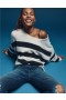  Aerie Whoa So Soft Balet-Neck Pullover Navy