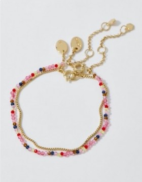  Aerie Multi Faceted Beadcelet Jewelry Pink