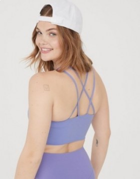  Aerie OFFLINE od Real Me Hold Up! Športové podprsenky fialovej farby