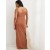  Aerie Bodycon Maxi šaty hnedé