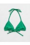  Aerie Crinkle String Triangle 비키니 탑 그린