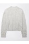  Aerie Whoa So Soft 크롭 버튼 프런트 카디건 그레이