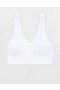 Aerie Superchill Seamless Padded Vooplette 브라 화이트