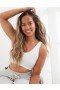 Aerie Superchill Seamless Padded Vooplette 브라 화이트