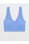  Aerie Superchill Seamless Padded Vooplette 브라 블루
