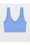  Aerie Superchill Seamless Padded Vooplette 브라 블루