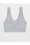  Aerie Superchill Seamless Padded Vooplette 브라 그레이