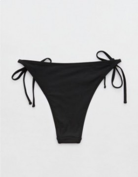  Aerie Cheeekiest Tie 비키니 바텀 블랙