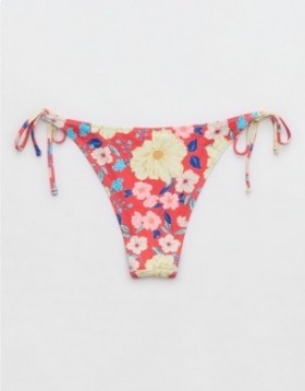  Aerie Cheeekest Tie 비키니 바텀 레드