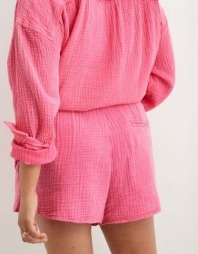 Aerie 하이웨이스트 풀 투 파티 반바지 핑크