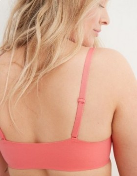 Aerie SMOOTHEZ 풀온 푸쉬업 브라 코럴