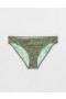  Aerie Eyelet Full Coverage Bikini Bottoms maslinasto zelena