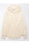  Aerie Oversized Big Hug Shacket sweatshirts bijele boje