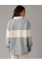  Aerie Oversized Los Angeles Polo Fleece Sweatshirts Grå