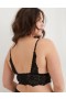 Aerie Show Off Lace Vadderad Longlinelette BH Svart