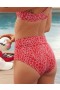  Aerie Crossover Bikinitrosa med hög midja Röd