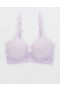  Aerie Sunnie Full täckning Lätt fodrad Bloom Lace Trim Bras Lavendel