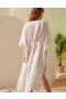  Aerie Gauze Maxi Tie Kimono Klänning Vit