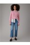  Aerie Cropped Cable Knit Sweater Ljusrosa
