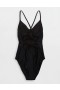  Aerie Strappy Back One Piece Baddräkter Svart