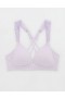  Aerie Sunnie Trådlös Lätt Fodrad Bloom Spetsrem BH Lavendel