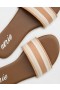  Aerie Rundade Band Platta Skor Vit Beige