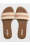  Aerie Rundade Band Platta Skor Vit Beige